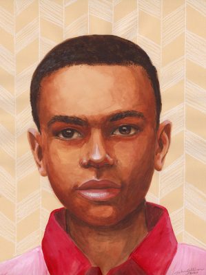 A portrait of a young boy from Nigeria